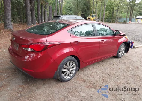 2016 Hyundai Elantra Se из США, поврежденный, VIN 5NPDH4AEXGH786379